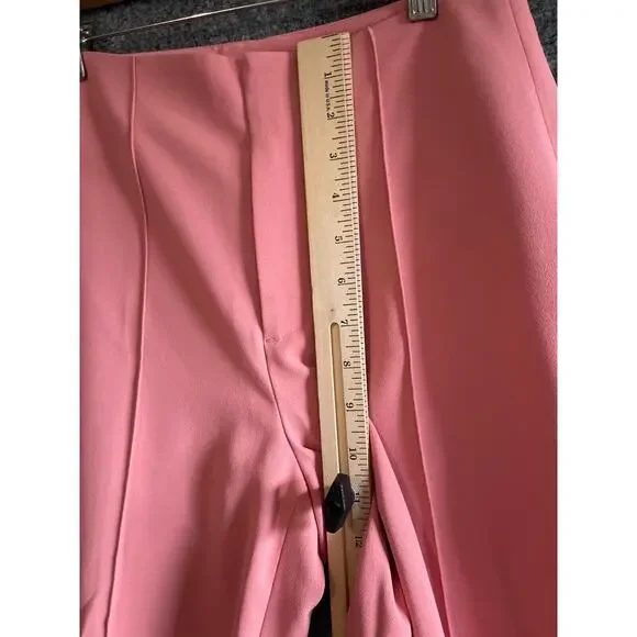 Alice + Olivia 0 Pants High Waist Wide Leg Crop in Rose Stacy Bendet NEW